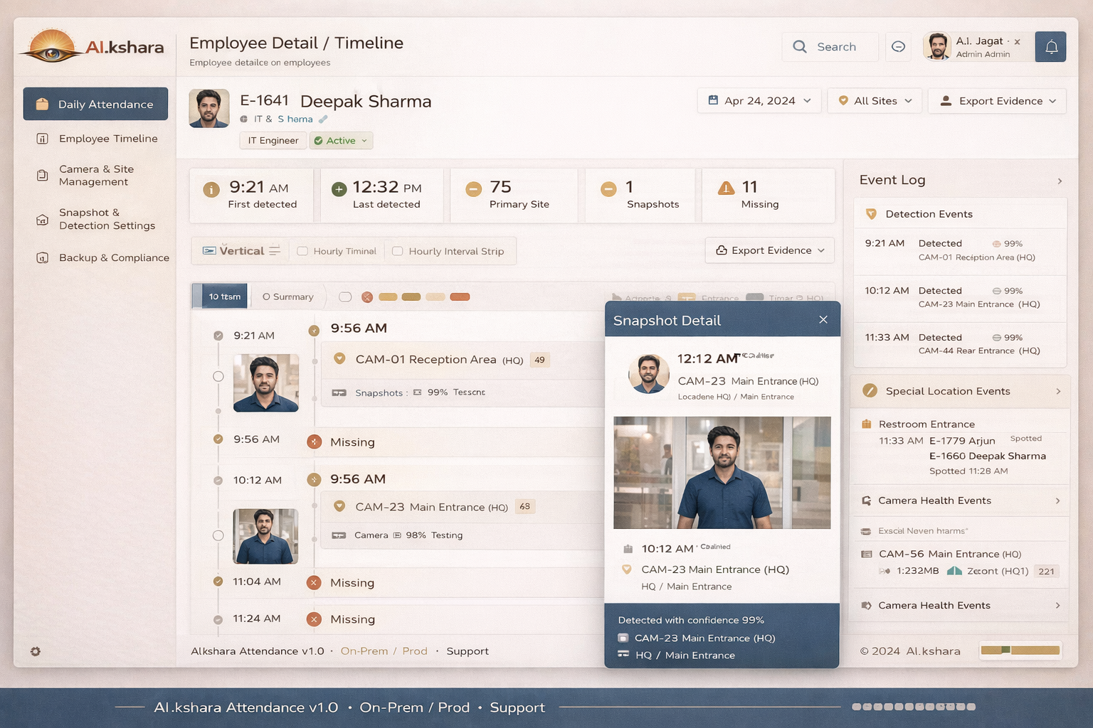 Employee Timeline